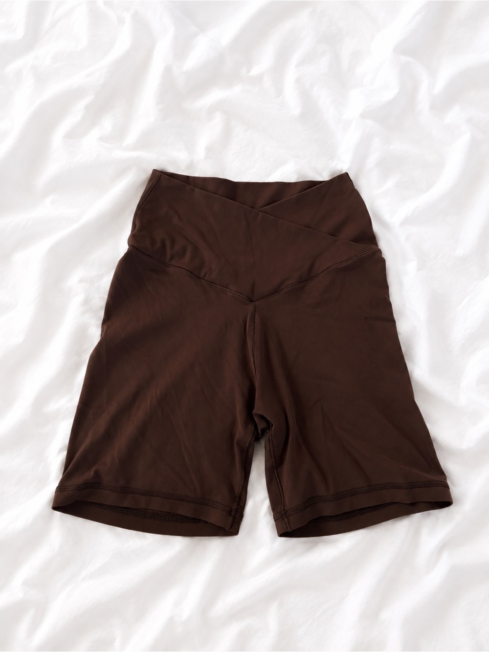 aerie Chocolate Brown High-Rise Bike Shorts